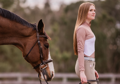 Mockneck Colorblock White & Sand