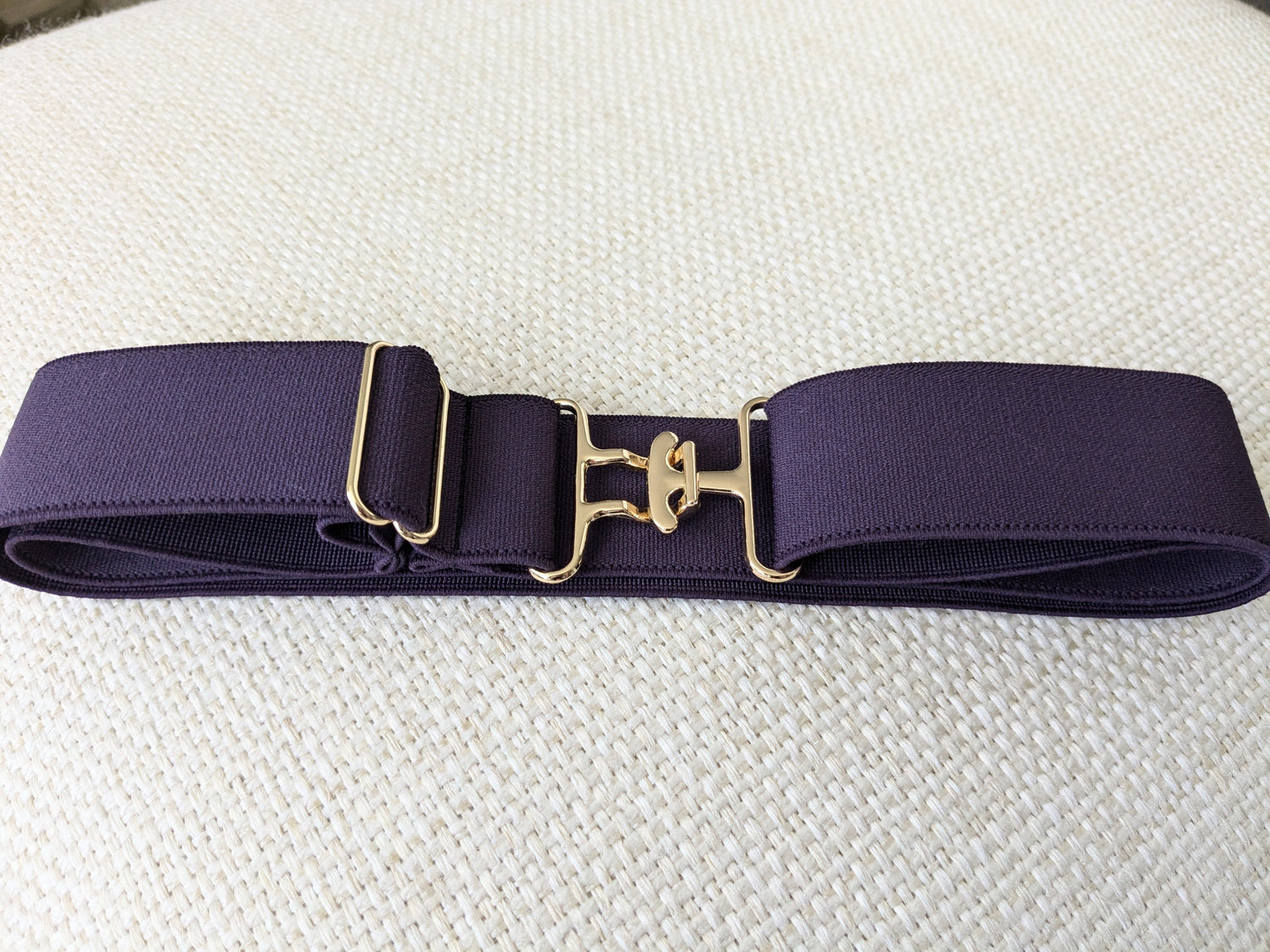 Plum Surcingle Belt