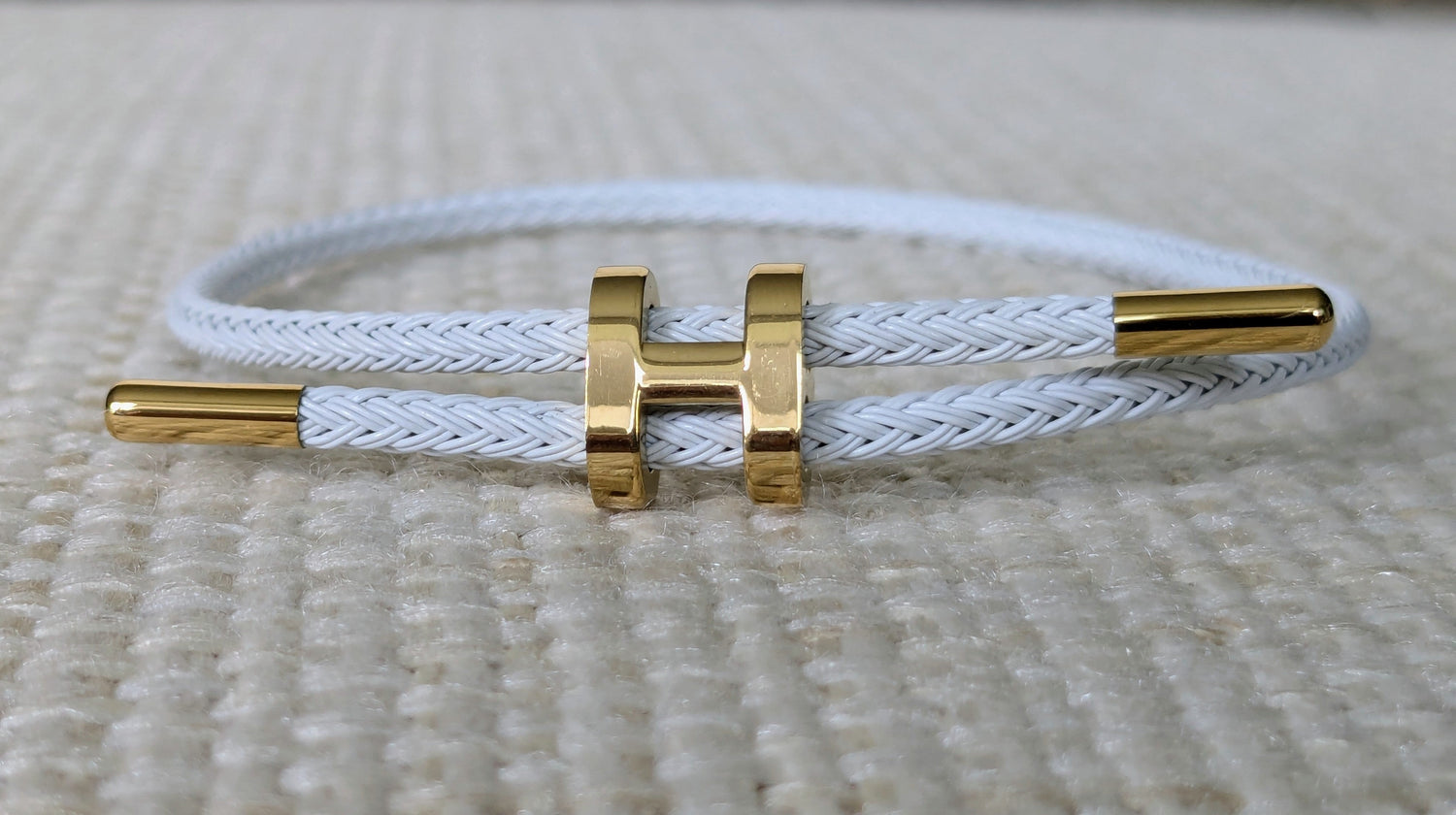 White H Bracelet